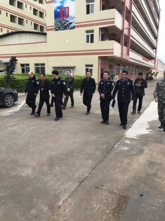 南宁市公安局东盟分局罗局长带队知道基地