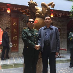 史光柱与老首长刘华荣将军