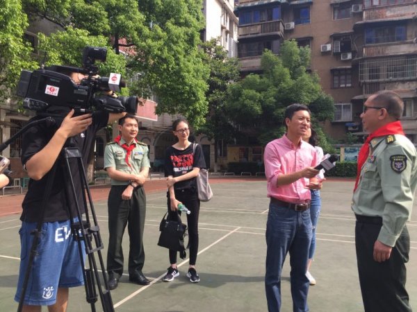 史光柱接受长沙电视台采访